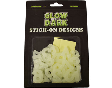 50 Piece Glow in the Dark Luminous Numbers Wall Ceiling Decor